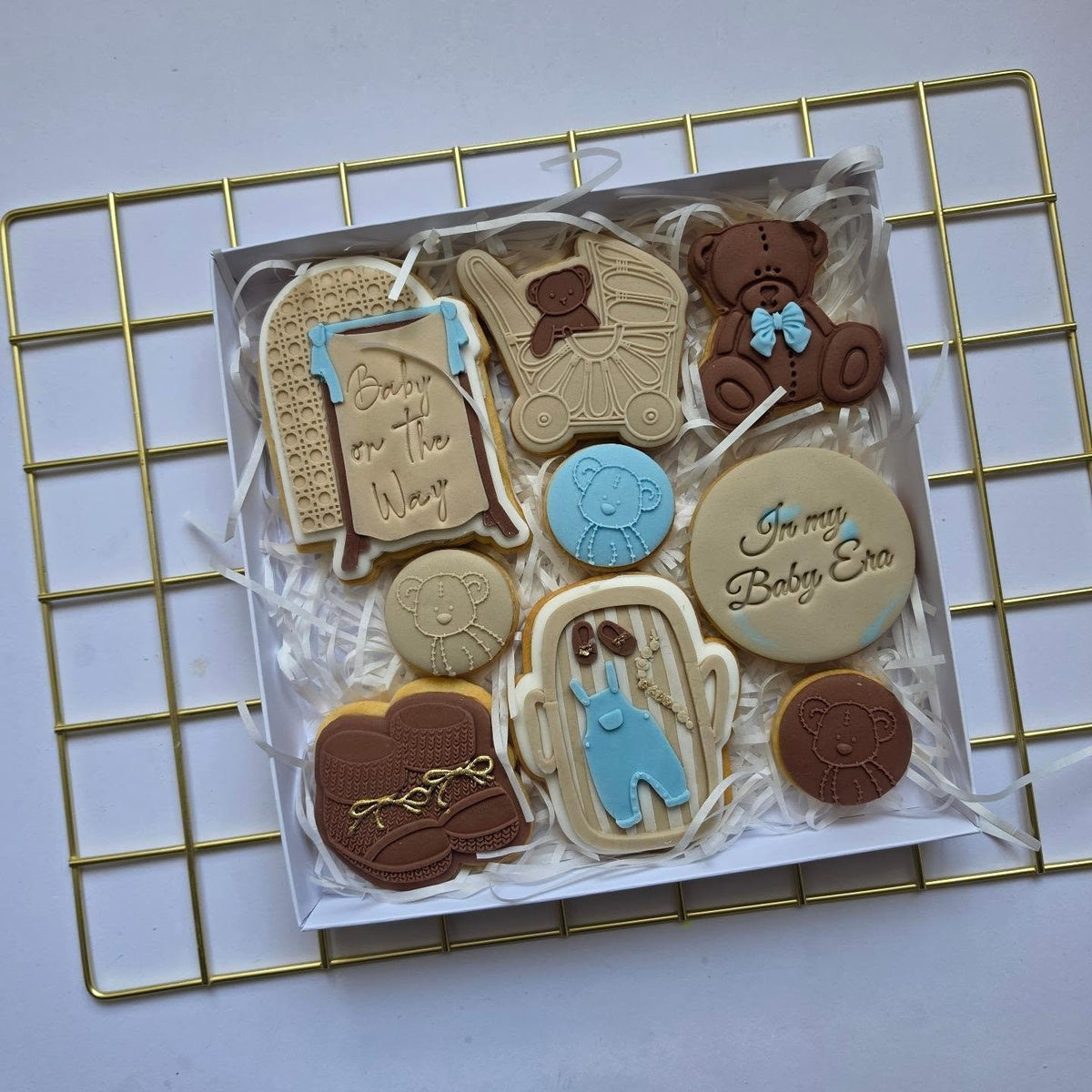 Chocolate brown baby gift box
