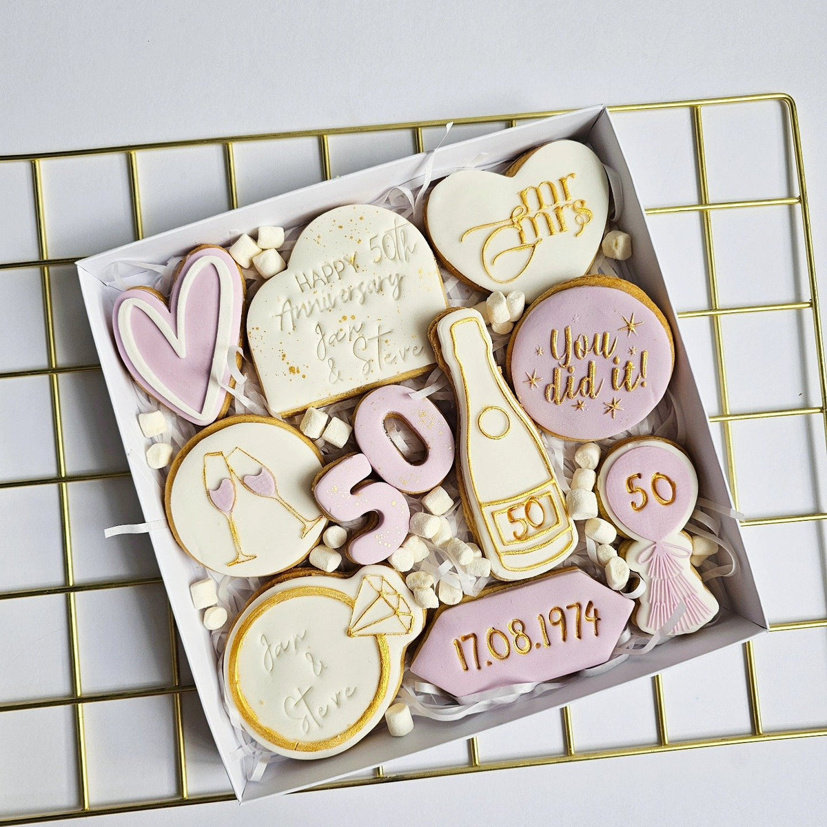 50th wedding anniversary box