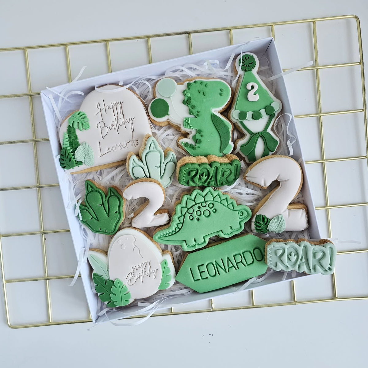 Dinosaur birthday box