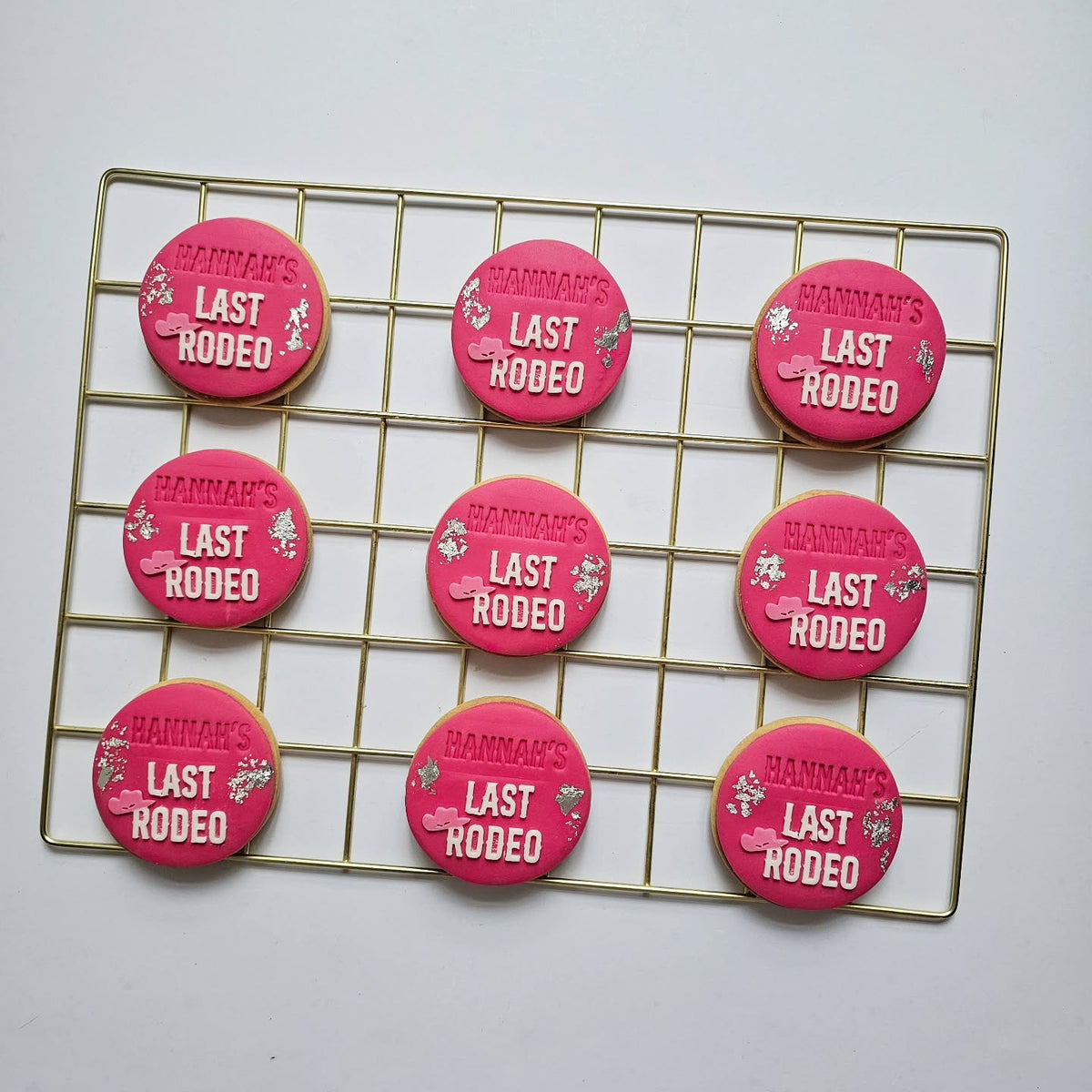 Last rodeo hen party biscuits