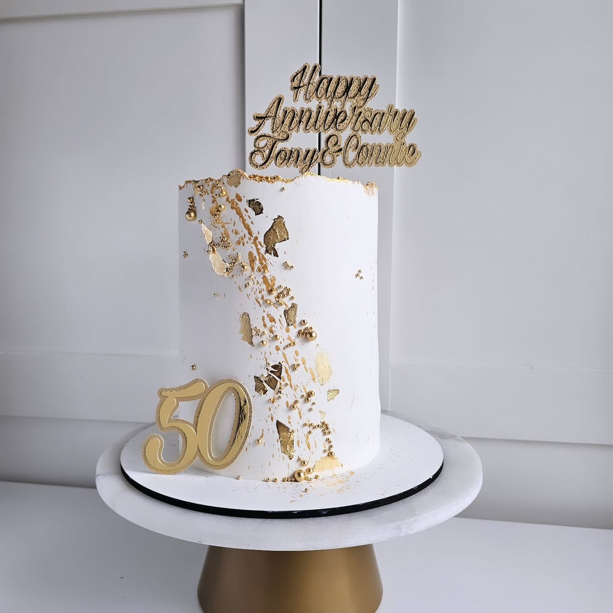 50th wedding anniversary cake