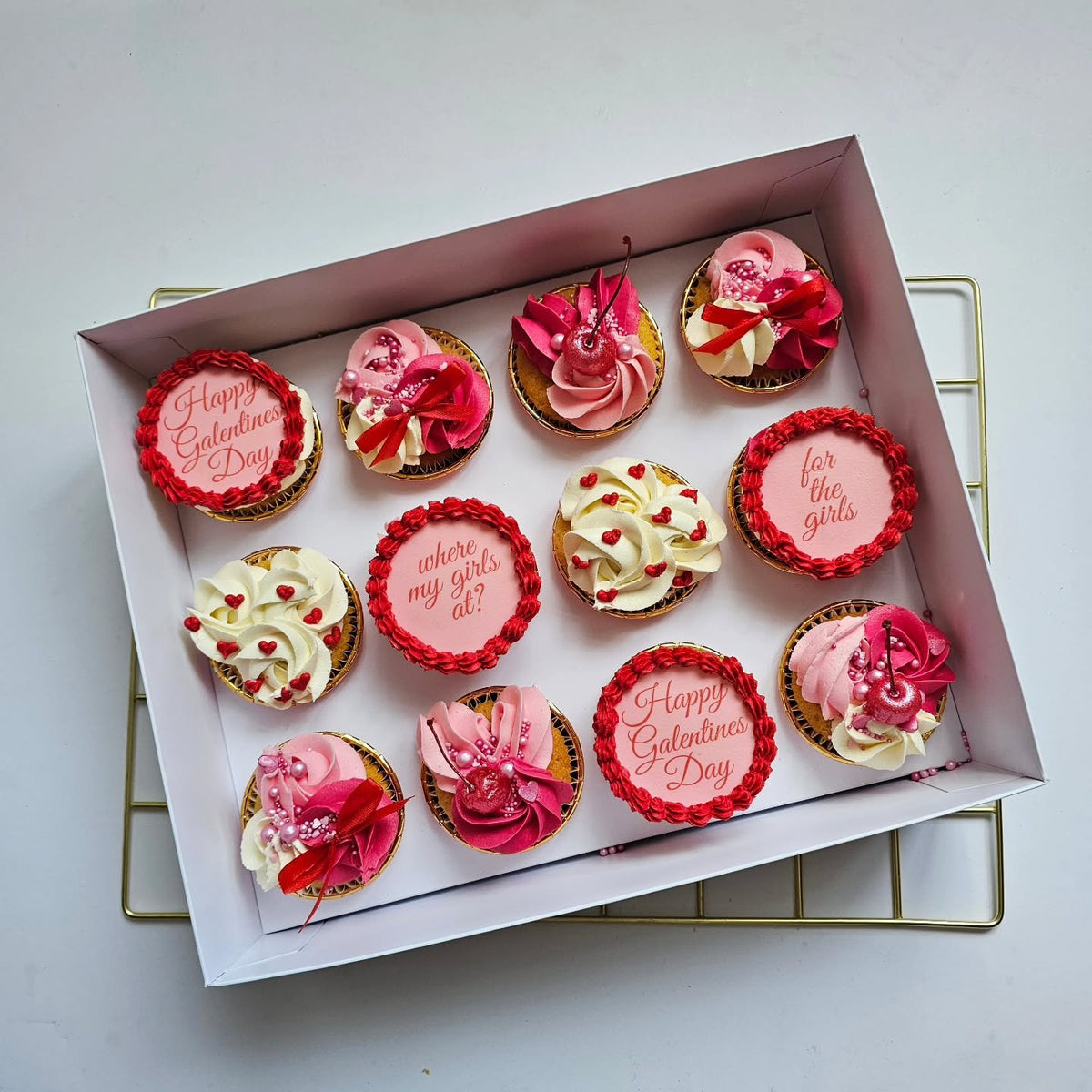 Galentine's cupcakes