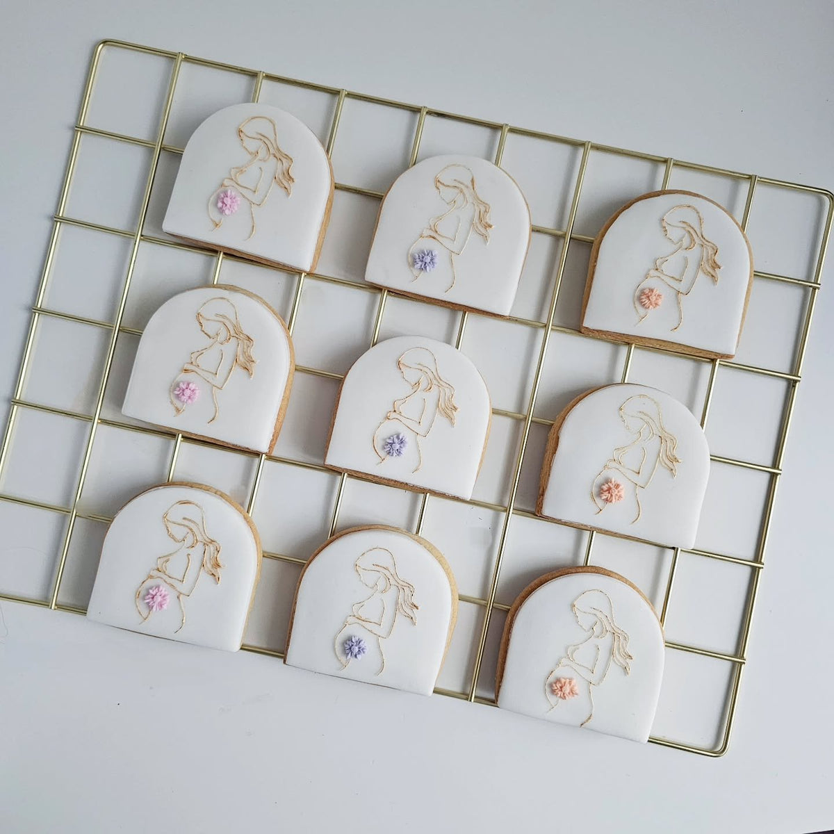 Floral baby shower favours