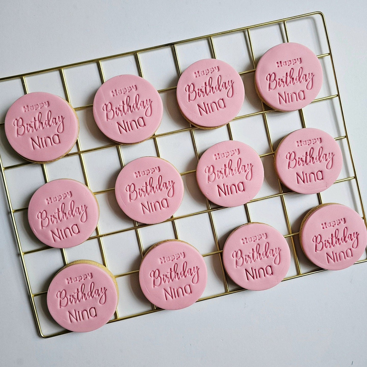 Pink birthday party favours