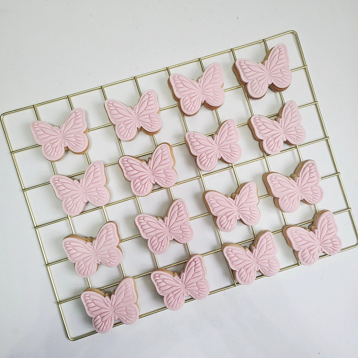 Pink butterfly party favours
