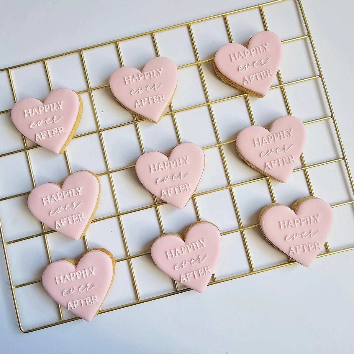 Pink heart wedding favours