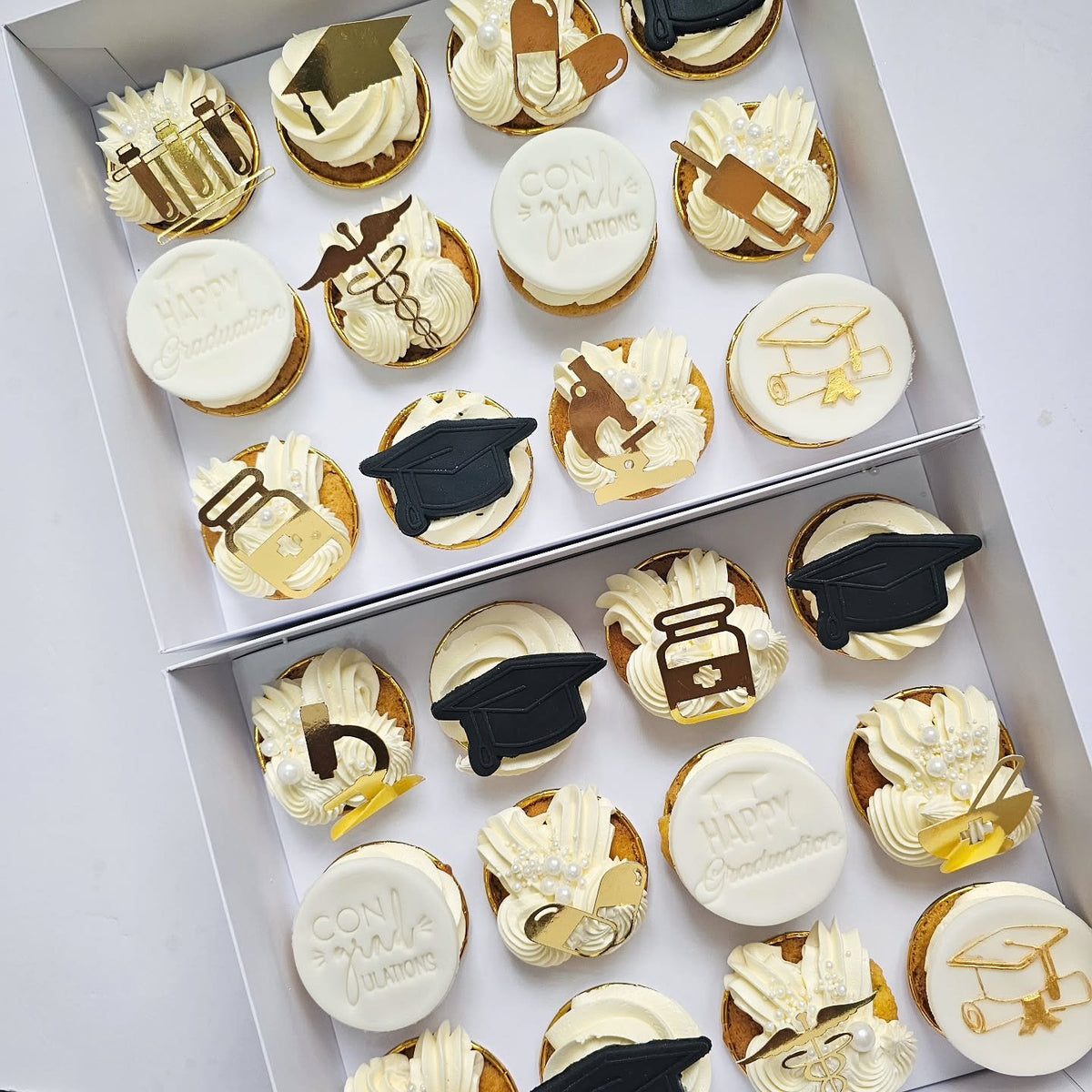 Pharmacy graduation cupcakes