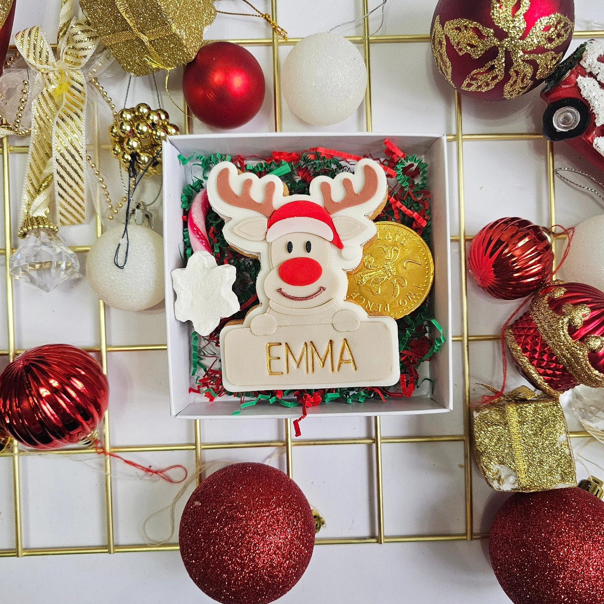 Single Christmas biscuit gift box