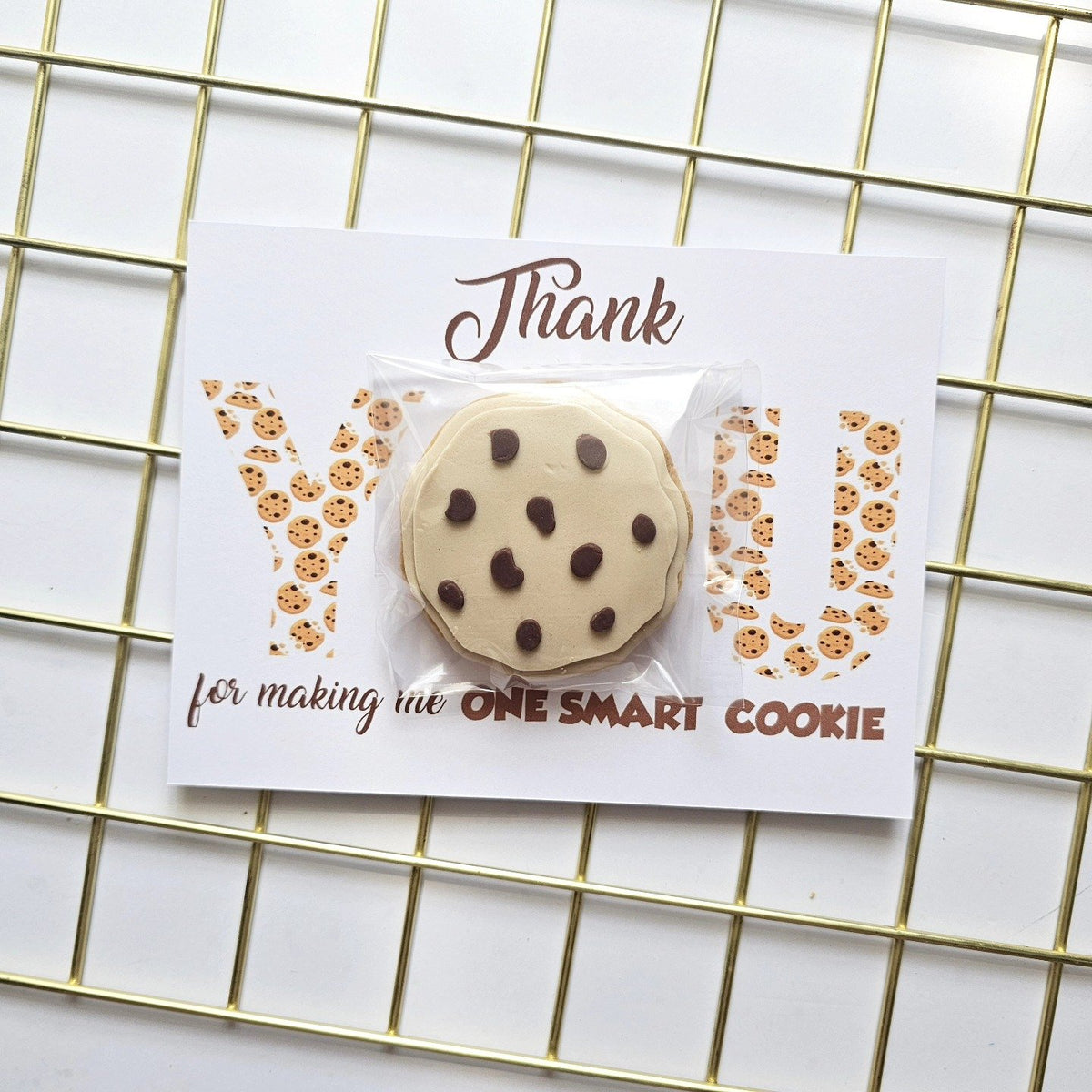 Teacher thank-you biscuit card