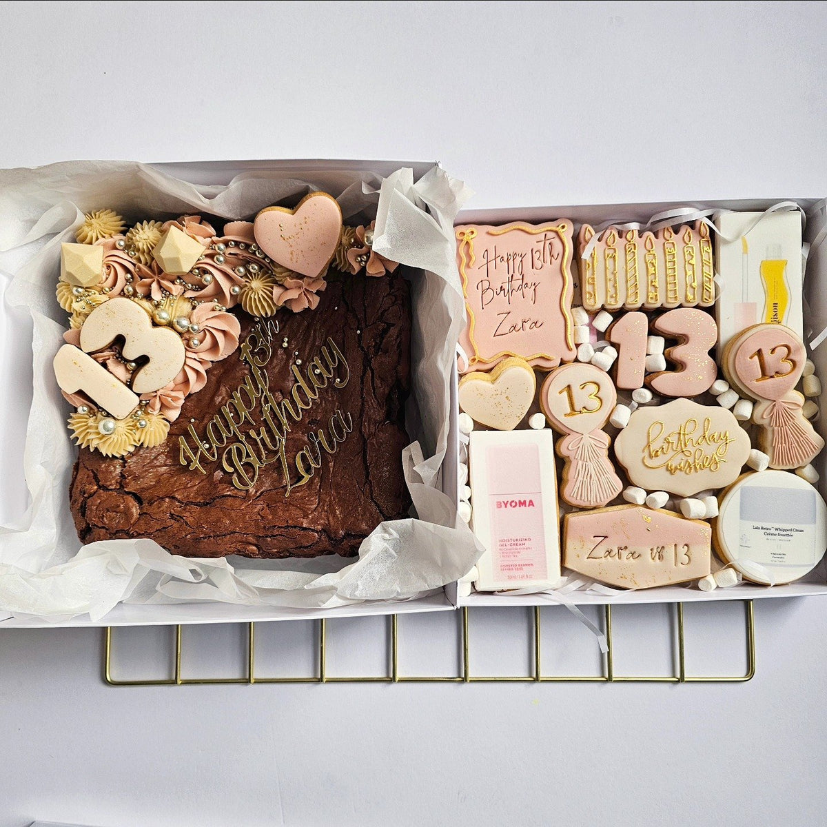 Brownie and biscuit gift box
